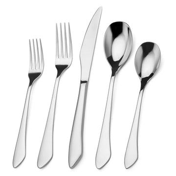 Silverware Set, 20-Piece Stainless Steel Flatware Set Service for 4, Mirror Polishing Tableware Cutlery Set and