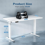 40 Inch Electric Standing Desk Height Adjustable