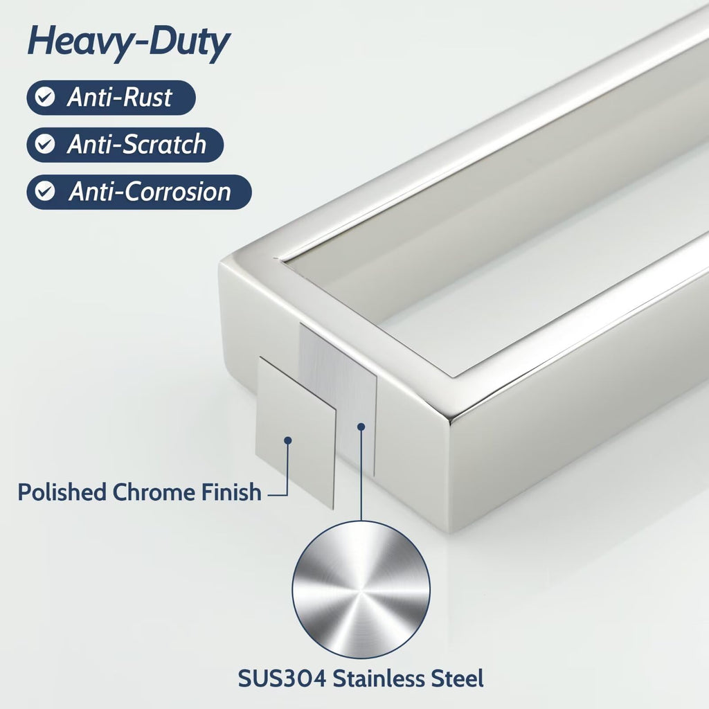 Chrome Towel Bar Wall, 10 Inch Hand Towel Holder