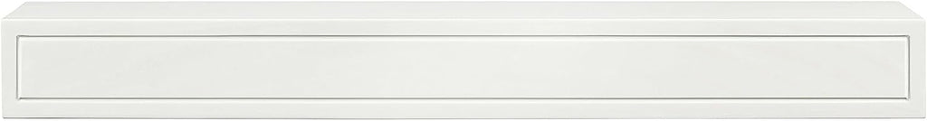 Premium Grade A MDF White mantel shelf, Crisp White paint, 60"L 9"D 5"H, The perfect compliment to your