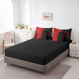 King and Queen Crown Bed in a Bag Queen Comforter Set 7 Piece,Her King and His Queen Bedding Set,Romantic Valentine's