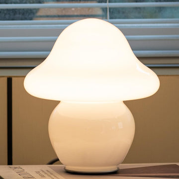 Mushroom Lamp Glass Mushroom Table Lamp s, Living Room, Aesthetic Lamps, Cute Bedside Lamp