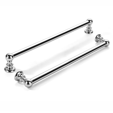 2 Pack 10 inch(256mm) Hole Center Vibrant Polished Chrome Cabinet Pulls Solid Heavy-Duty Kitchen Cabinet Hardware for