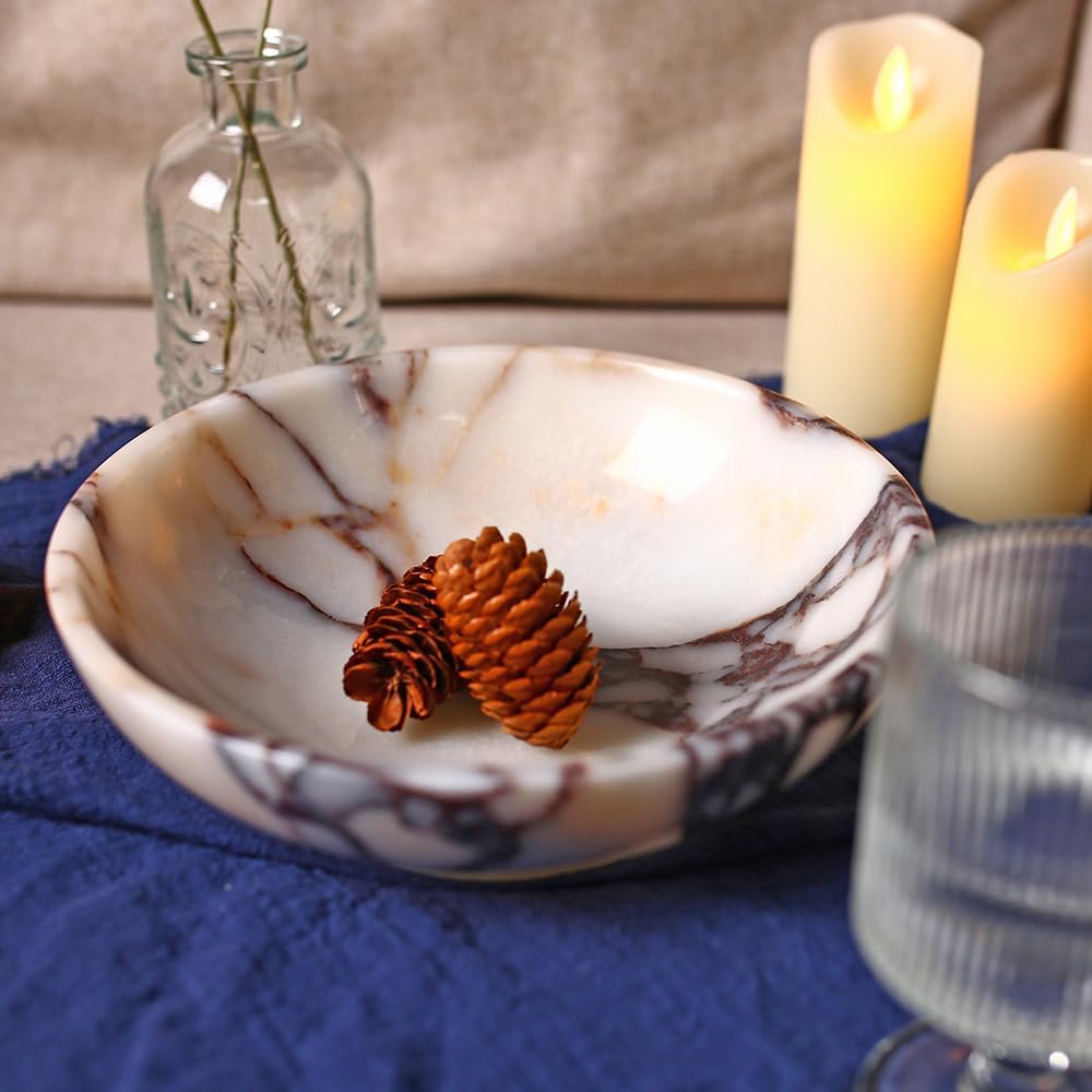 Luxury decorative marble bowl decoration for decoration,Key bowl table, Catchall for coins, change candy, organizer