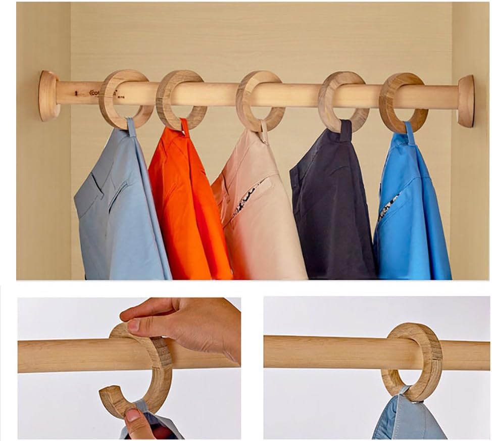 2 Pcs Wooden Curtain Tiebacks Holdbacks European Classic Retro Window Home Office Decorative Drapes Holders Strong