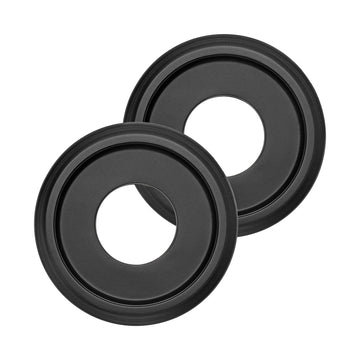 2 Pack Molded PU Ceiling Medallion, Black