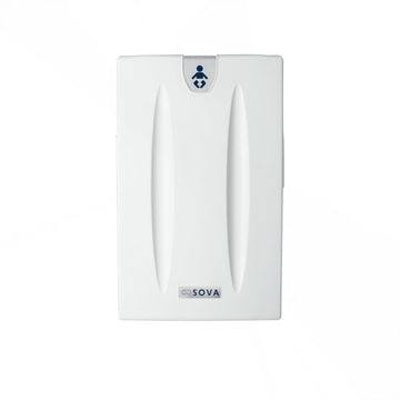Origin Vertical Baby Changing Station, Surface Mount, Light Gray | Slim vertical wall-mount HDPE; steel hinge;