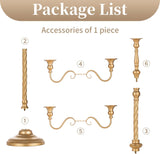 Gold Floor Candelabra Candle Holder for Centerpiece - Tall 5 Arm Candlesticks Holders Metal Taper Candle Holder for