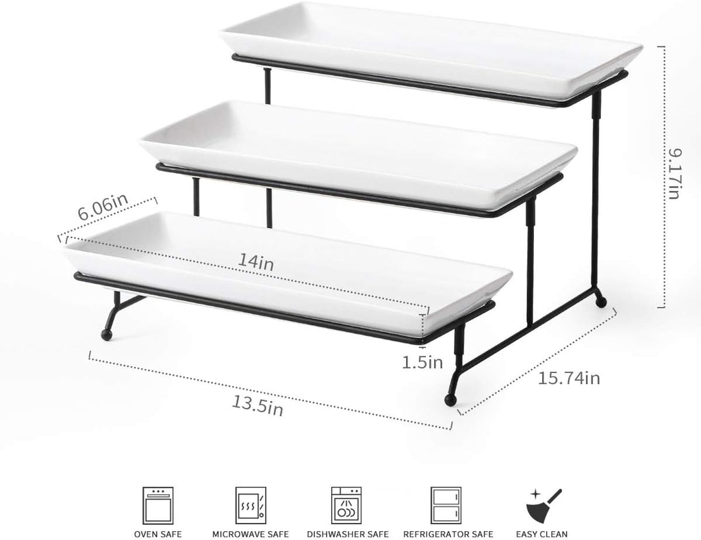 3 Tier Serving Stand, Serving Dishes for Entertaining