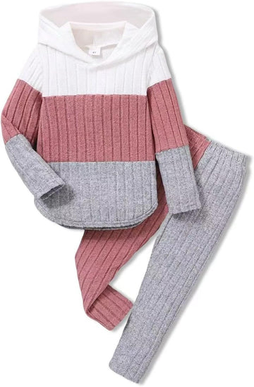 Clothes Fall Girl Outfits 2Pcs Hoodie Pullover Sweatshirt+Pant+Leggings Winter Set for Little Girls