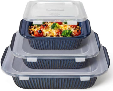 Casserole Dishes For Oven, Ceramic Dish, Large Lasagna Pan With Handles, Pan Casserole Dish, Rectangular Bakeware