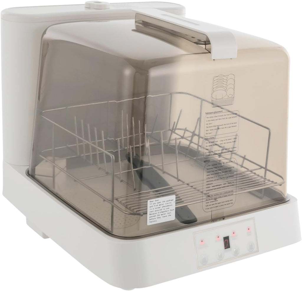 Portable Countertop Dishwasher, Automatic Dishwashing w/6 Programs & 5L Tank, Small Dishwasher for Apartments & RV