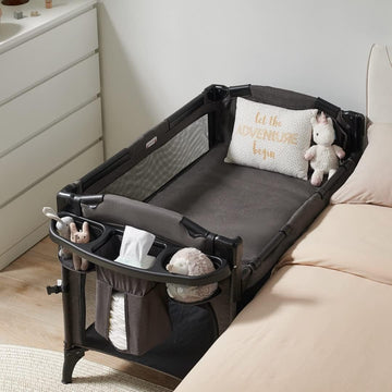 4 in 1 Baby Bassinet Bedside Sleeper, Baby Bedside Crib 4 Functions, Bedside Bassinet Crib Sleeper, Playard, Changing