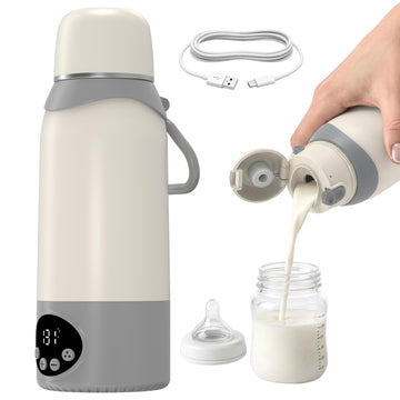 Portable Bottle Warmer for Travel, Baby Milk Warming, 17oz, SUS316