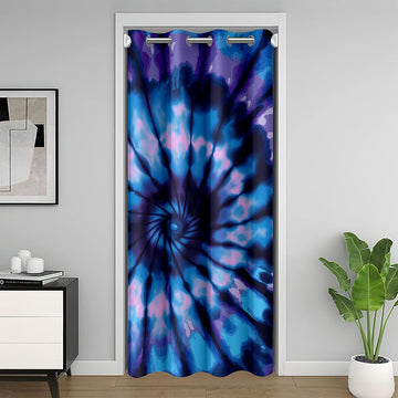 Boho Bohemian Gypsy Curtain, 1 Panel 34Wx80L inches, Grommet, Blackout, Velvet Fabric, Living Room & Bedroom