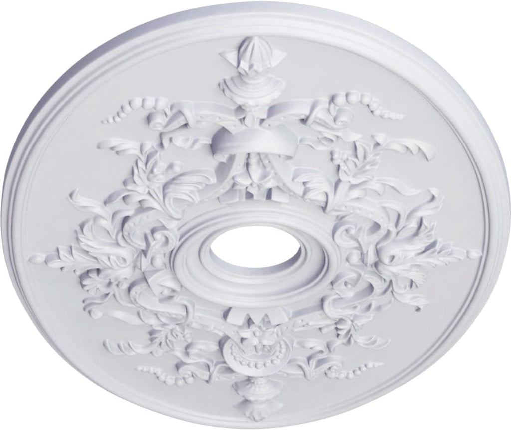21 1/4-Inch W x 30 3/4-Inch H x 1 5/8-Inch P Alexa Ceiling Medallion