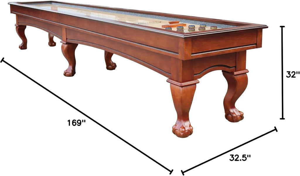 River 14' Chestnut Pro-Style Shuffleboard Table