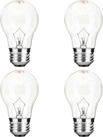 Appliance Oven Light Bulb A15 40W High Temperature 500 Degrees Resistant for Refrigerator Over Stove Microwave Range