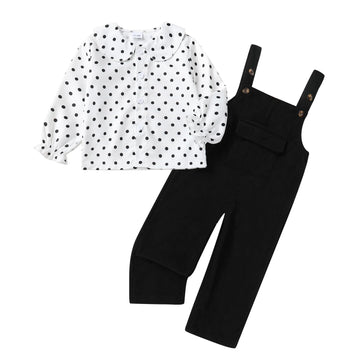 Baby Girl Corduroy Overalls Set Toddler Shirt Jumpsuit Fall Winter Outfit