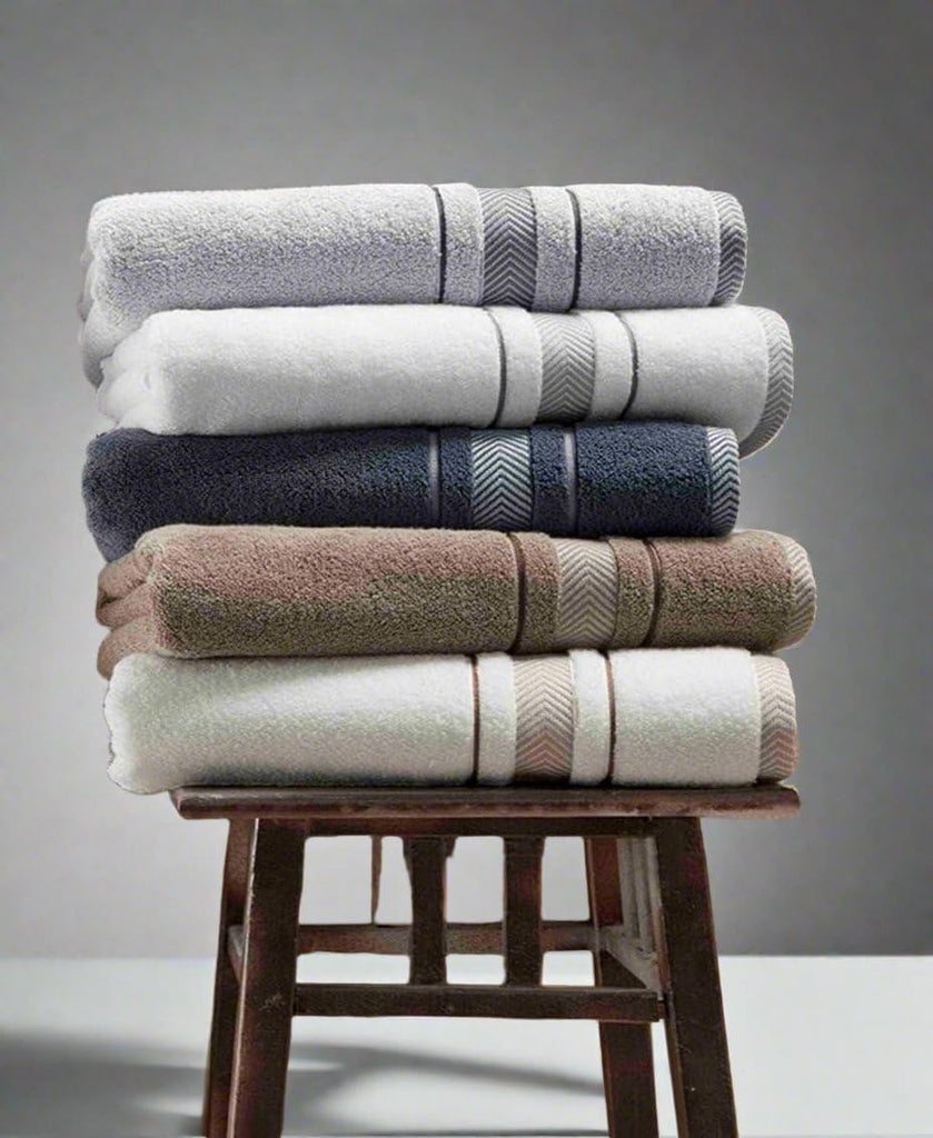 Bath Towels Set - Luxury 6-Piece Cotton Towels, Soft Absorbent & Quick Dry, 600 GSM Bath Towels Spa Quality