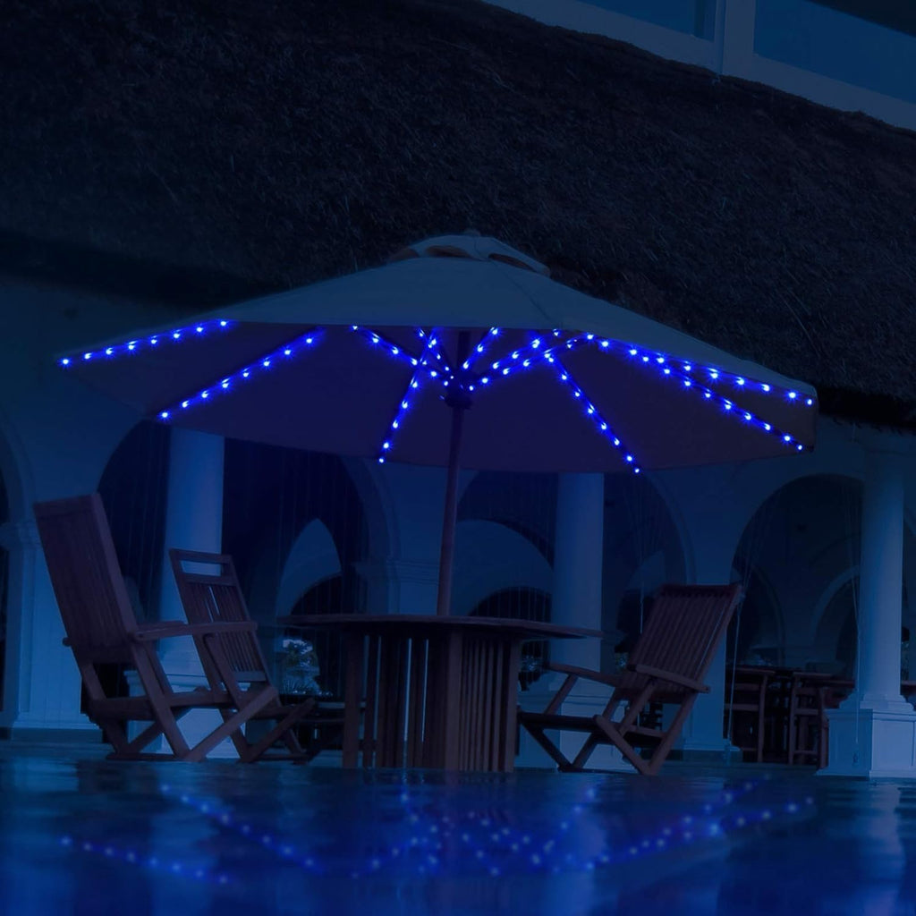 Patio Umbrella String Lights, 104 Bright LEDs 12 Modes USB Battery Operated Cordless Umbrella Light