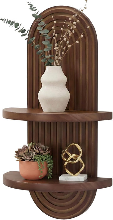 Mordern Wall Shelf with Arched Mid Century Art Boho Decor Design Floating Shelves Bedroom Living Room Farmhouse