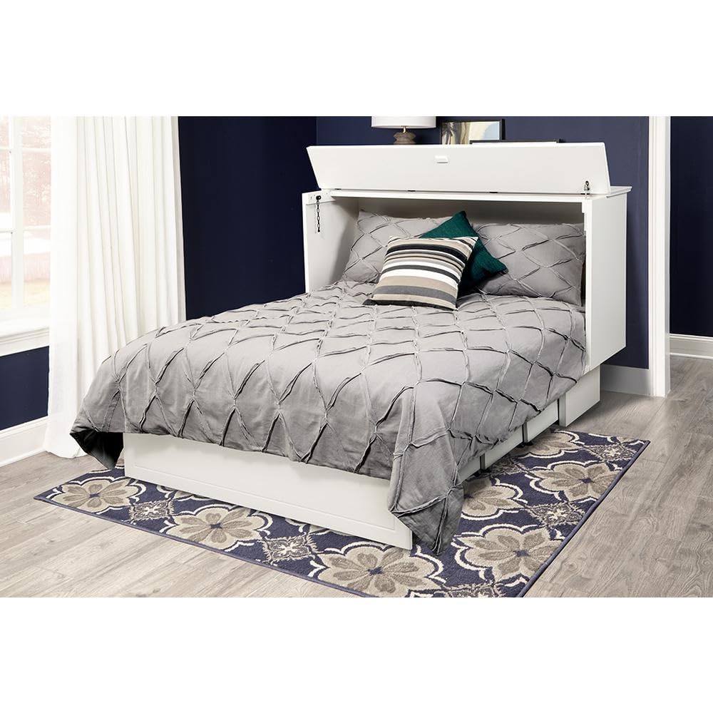 Queen Murphy Bed in Cottage White
