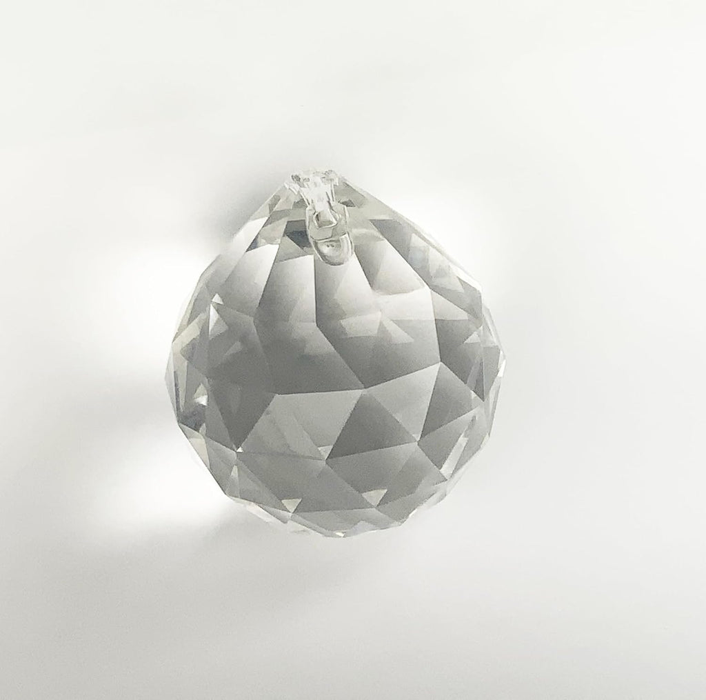 Asfour 30% Leaded Crystal 35x30mm Disco Ball Bead Teardrop Prism Suncatcher Drop