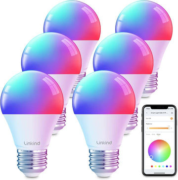 Smart Light Bulbs, Smart Bulb that Work with Alexa, Google Home, , LED Light Color Changing, A19 E26 Dimmable