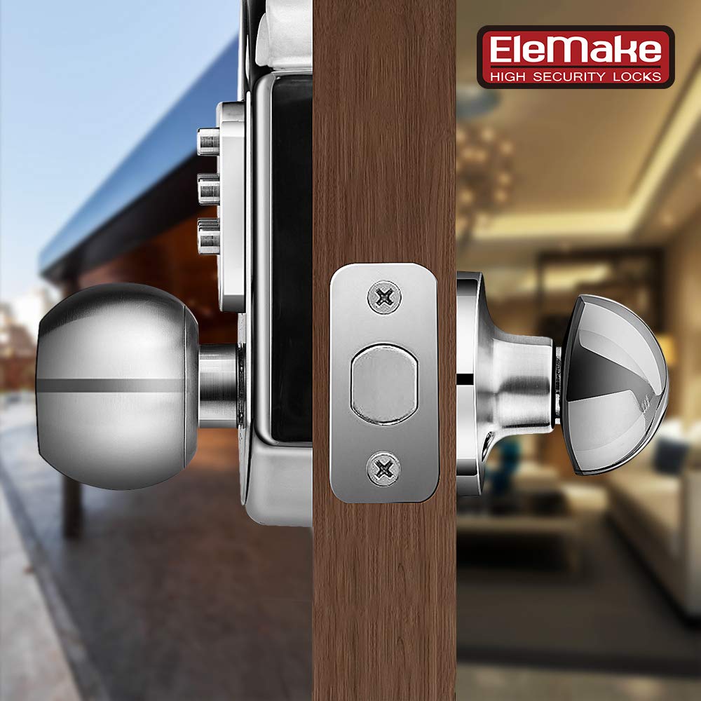 Keyless Entry Door Lock Deadbolt Keypad Mechanical Stainless Steel (Pass Code or Key) 100% Mechanical, No Electronic