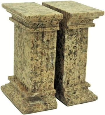 Decorative Stone Bookends, Heavy Marble Office Bookends - Extra Large
