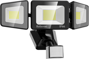 120W LED Flood Lights Outdoor with Motion Sensor, 12000LM 4500K Daylight, IP66 Waterproof Dusk to Dawn Outdoor