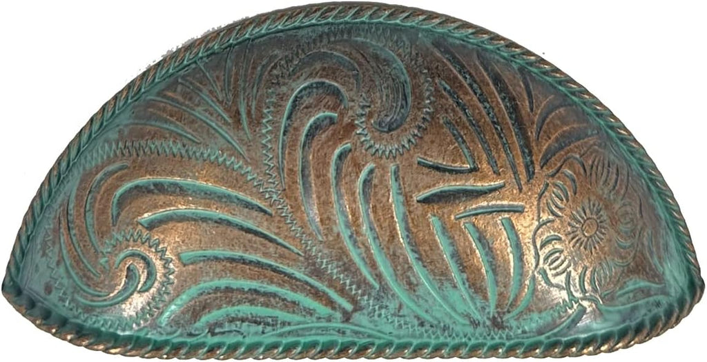 Americana Bin Pulls in Copper Patina