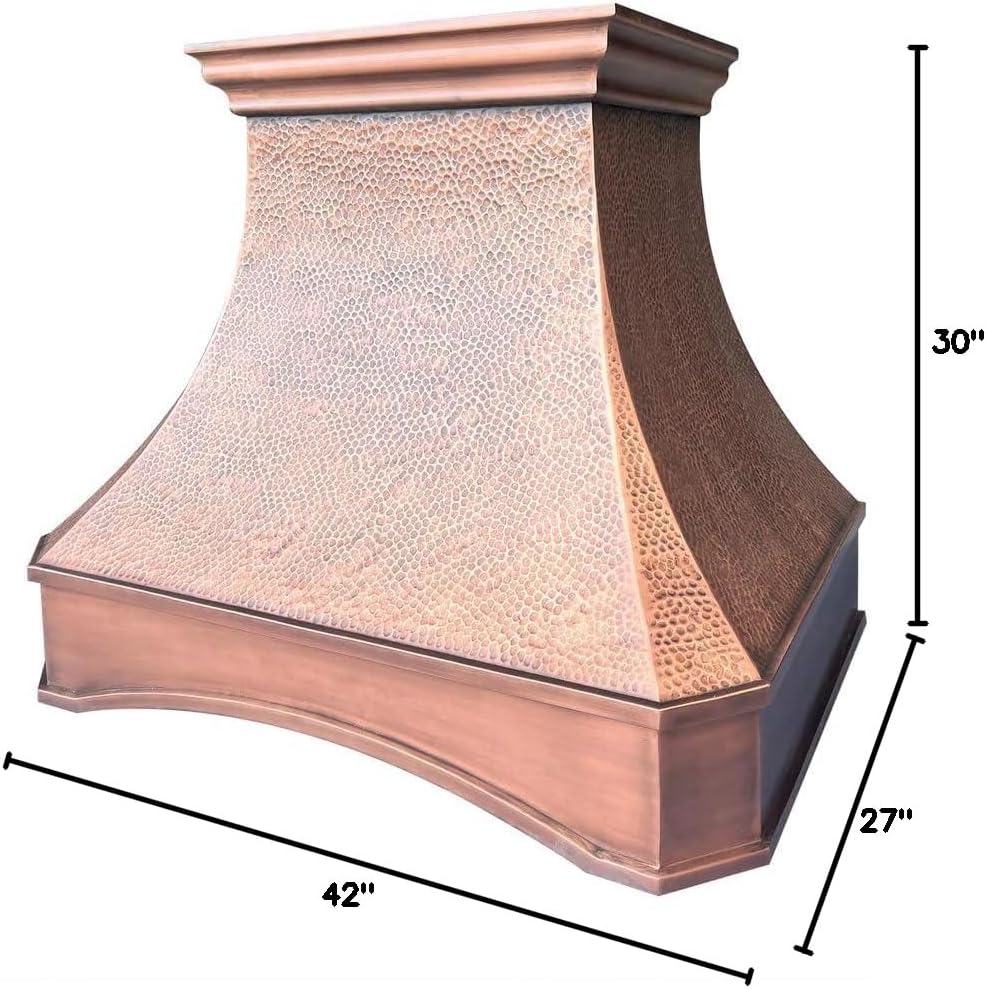 42 Inch Copper Island Mount Range Hood
