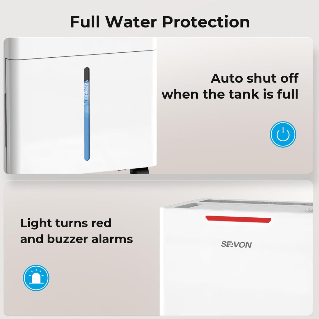 1500 Sq.ft Dehumidifier for Basement, 21 Pint Dehumidifiers with Drain Hose for Home Large Room Bedroom Bathroom