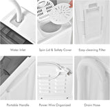 Portable Washing Machine, Twin Tub 26lbs Capacity Laundry, 18lbs Washer and 8lbs Spinner Combo with Timer Knobs