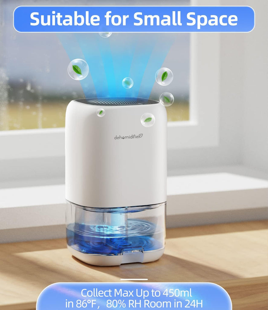 Dehumidifier, 35 OZ Small Dehumidifiers for Bedroom for Home, Quiet with Auto Shut Off