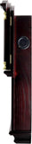 Bedford Clock Collection Antique Mahogany Cherry Oak Chiming Wall Clock with Roman Numerals, 26" L