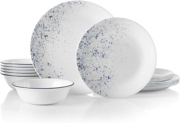 Vitrelle 18-Piece Service for 6 Dinnerware Set Triple Layer Glass and Chip Resistant