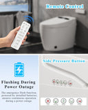 Smart Toilet with Bidet Built-in, Auto Open/Close Lid