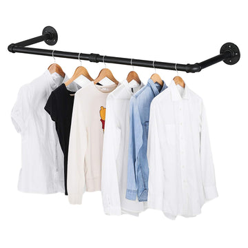 36" Wall Mounted Clothes Rack, Closet Rods for Hanging Clothes