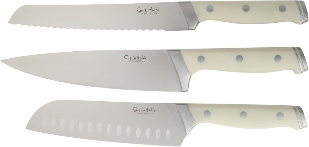 Kitchen Essentials Knife Set with Block, 14-Piece Forged German Steel Kitchen Knives, Beech Wood Block, Chef