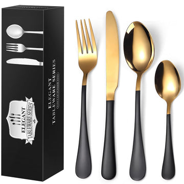For 6, Include Dinner Knife,Dinner Forks,Dinner Spoons,Teaspoons,Silverware Set for 6, Dishwasher Safe