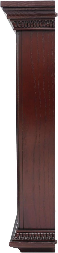 Mahogany Wall Clock with Pendulum and Chime