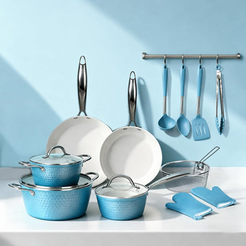 15 Piece Premium Ceramic Cookware Set