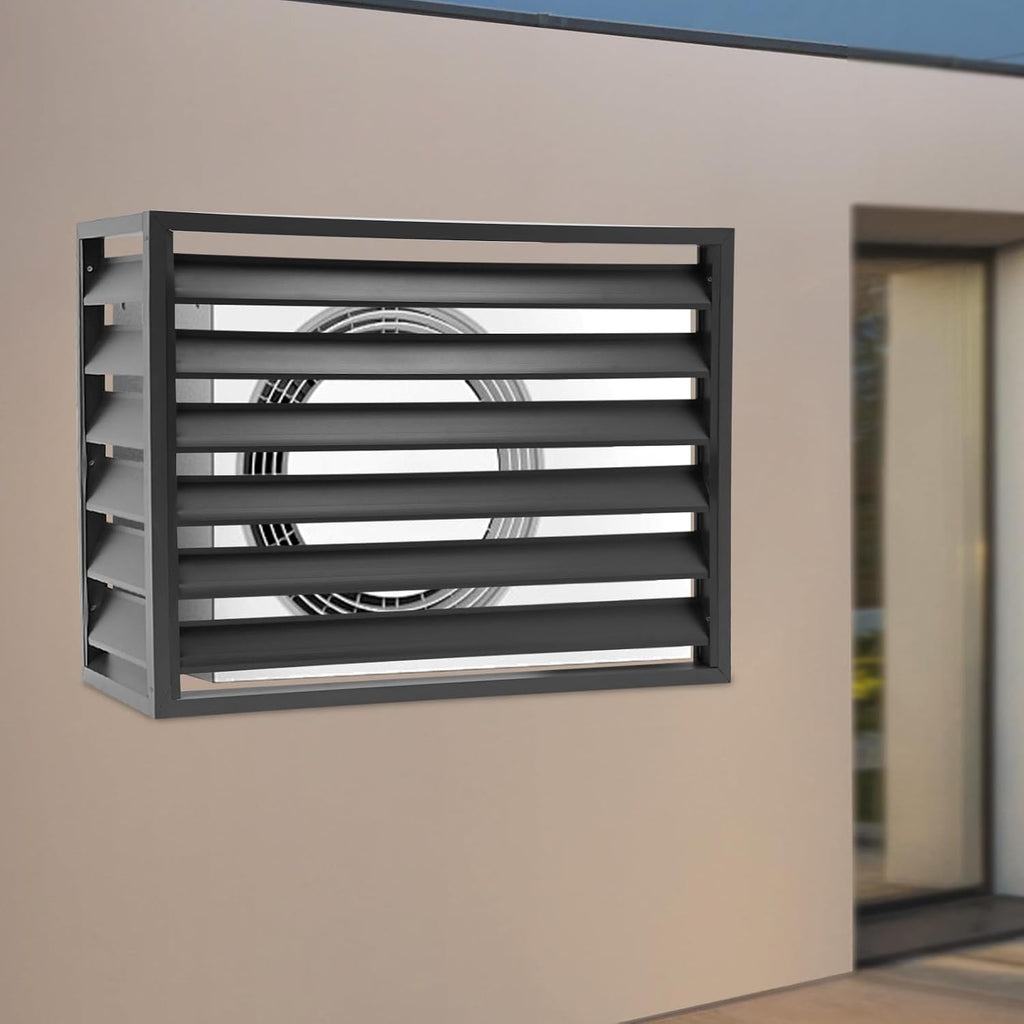 Air Conditioner Fence Screen, Aluminum Outdoor AC Cover Privacy Panel, 39.4 x 19.7 x 27.6 in Air Conditioner