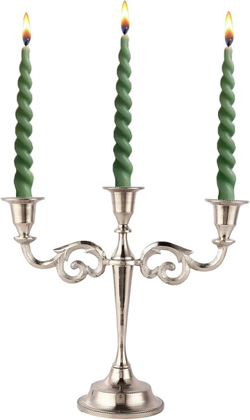 3 Arm Candelabra Taper Candle Holders Decorations Indoor Kitchen Décor Table Candles Candlestick Candelabra