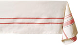 Red Tablecloths, Farmhouse Tablecloth for Rectangle Tables, Cotton Cotton Red Table Cover, Rustic Co