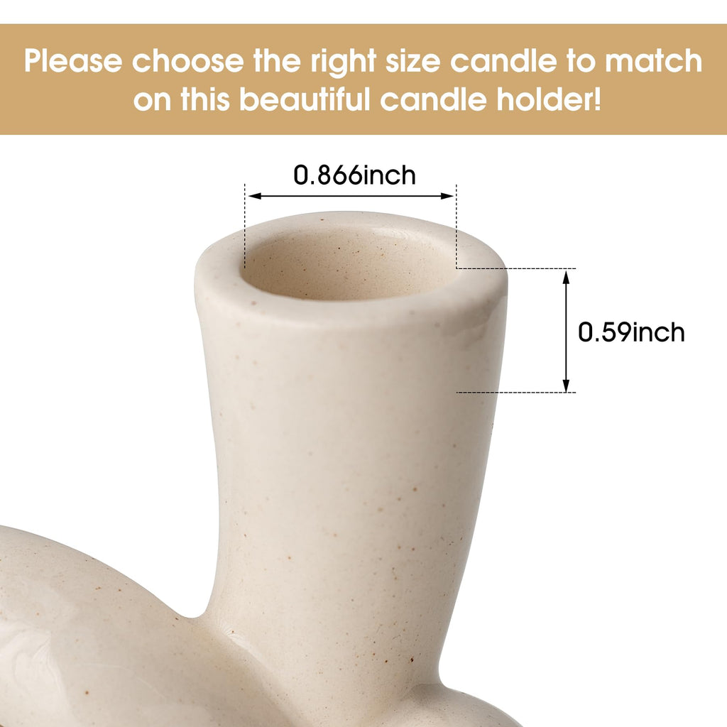 Modern Ceramic Candle Holders for Candlesticks Centerpieces for Tables