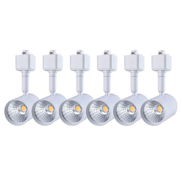 6 Pack H Type LED Track Lighting Heads 6.5W 4000K Neutral White